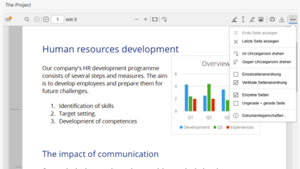 Screensot Nubexx UI5 PDF Viewer mit allen Bedienelementen